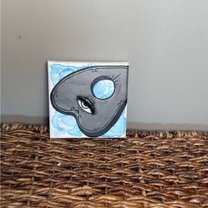 Ouija planchet Eye Lash Canvas Wall Art